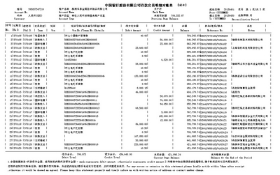 中国银行对公流水制作