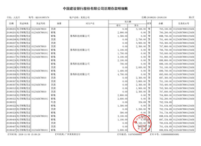 建行对公银行流水制作